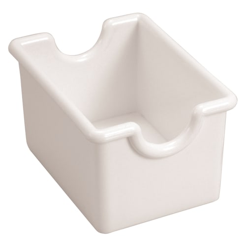 Sugar Packet Holder, White Plastic